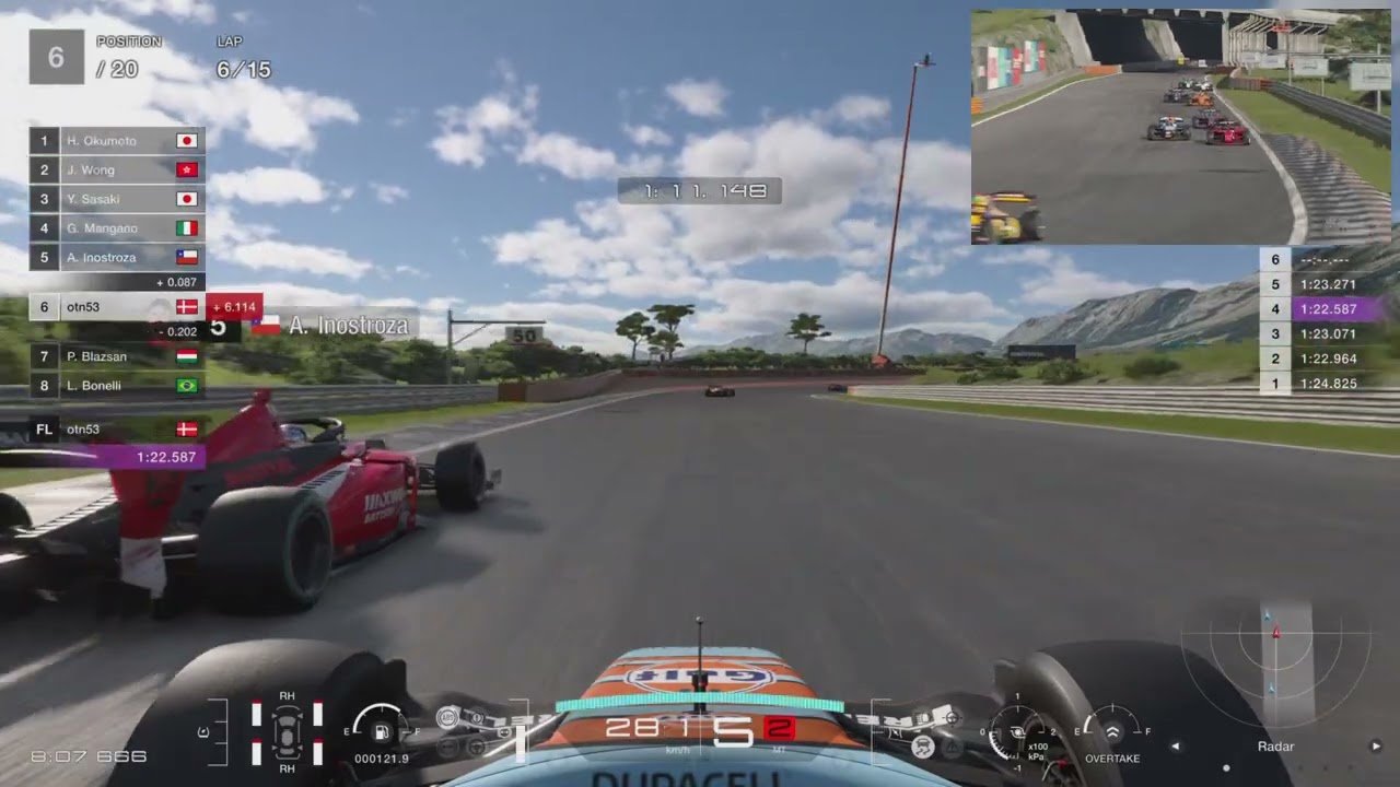 GT7 | SF23 Super Formula | Tune Settings | 15 laps | Dragon Trail - Seaside