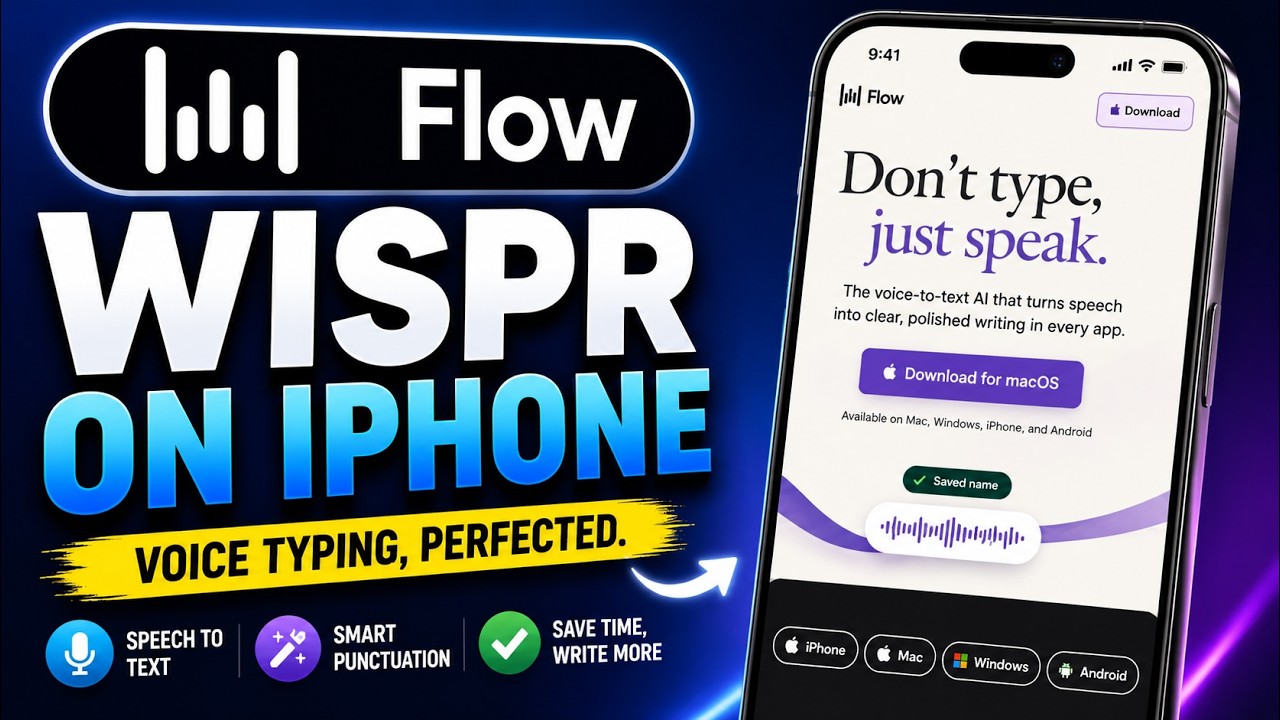 How To Use Wispr Flow On iPhone &mdash; AI Voice To Text Keyboard Tutorial