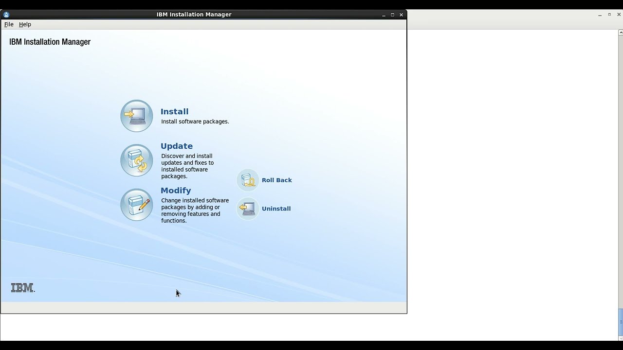 INSTALL IBM Installation Manager In LINUX SERVER