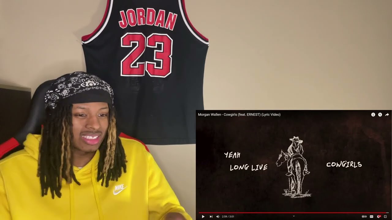 Morgan Wallen - Cowgirls (feat. ERNEST) (Lyric Video) REACTION