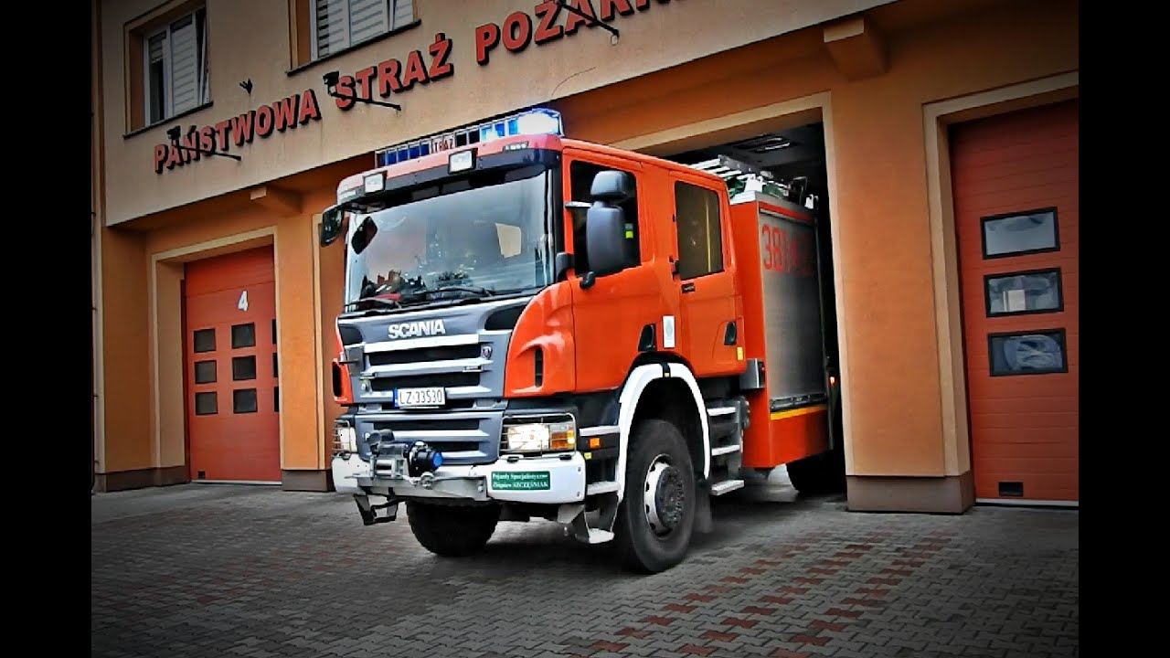 [KOMUNIKAT - ŁADUNEK CHEMICZNY] Wyjazd Alarmowy 381[L]25 Scania P340 GCBARt z JRG Zamość