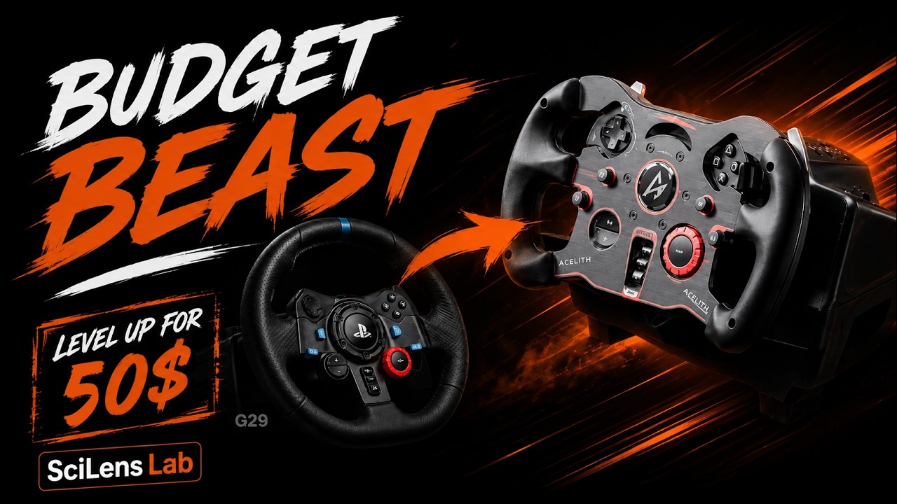 Превращение Logitech G29 в настоящего болида Формулы-1: светодиодная подсветка + магнитные перекл...