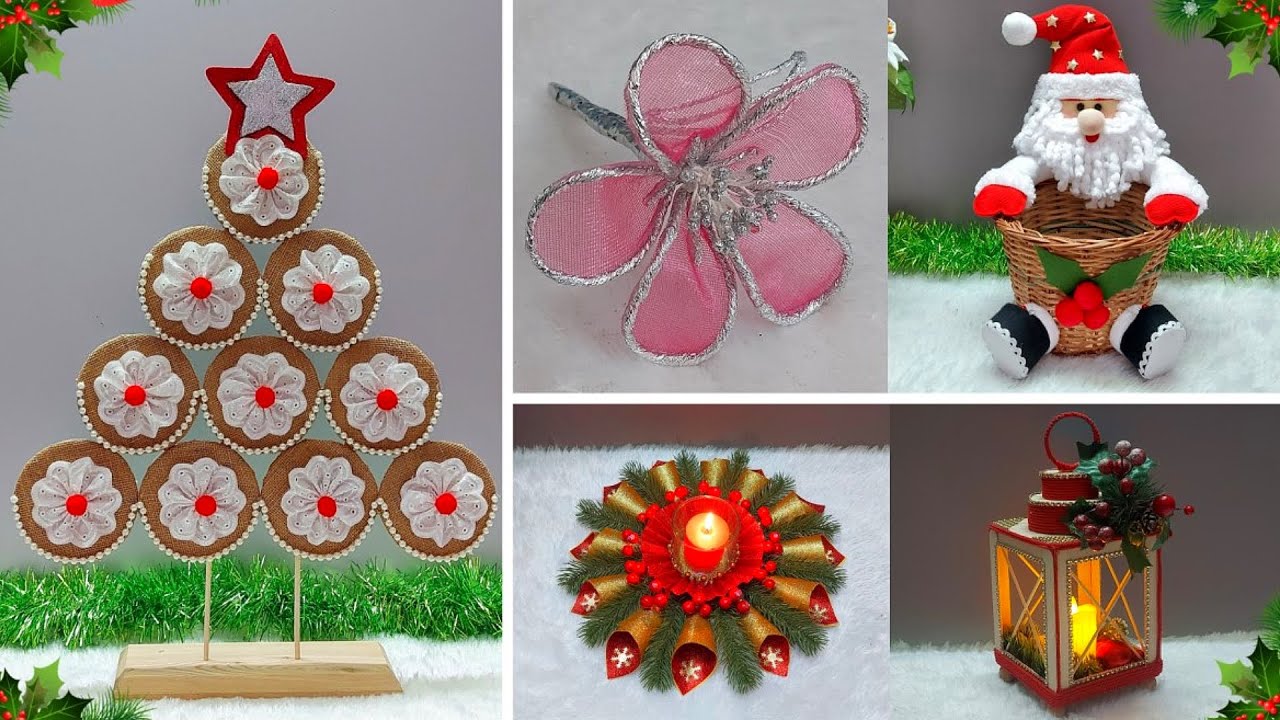 5 Easy Christmas Decoration 2024 ideas Step by Step| DIY Christmas craft idea🎄446