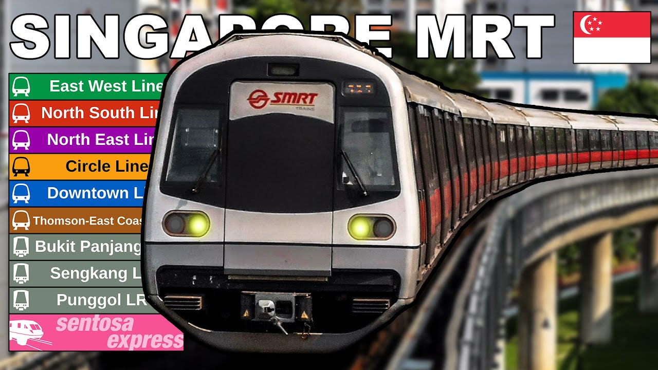 🇸🇬 Singapore MRT & LRT - All the Lines (2022) (4K)