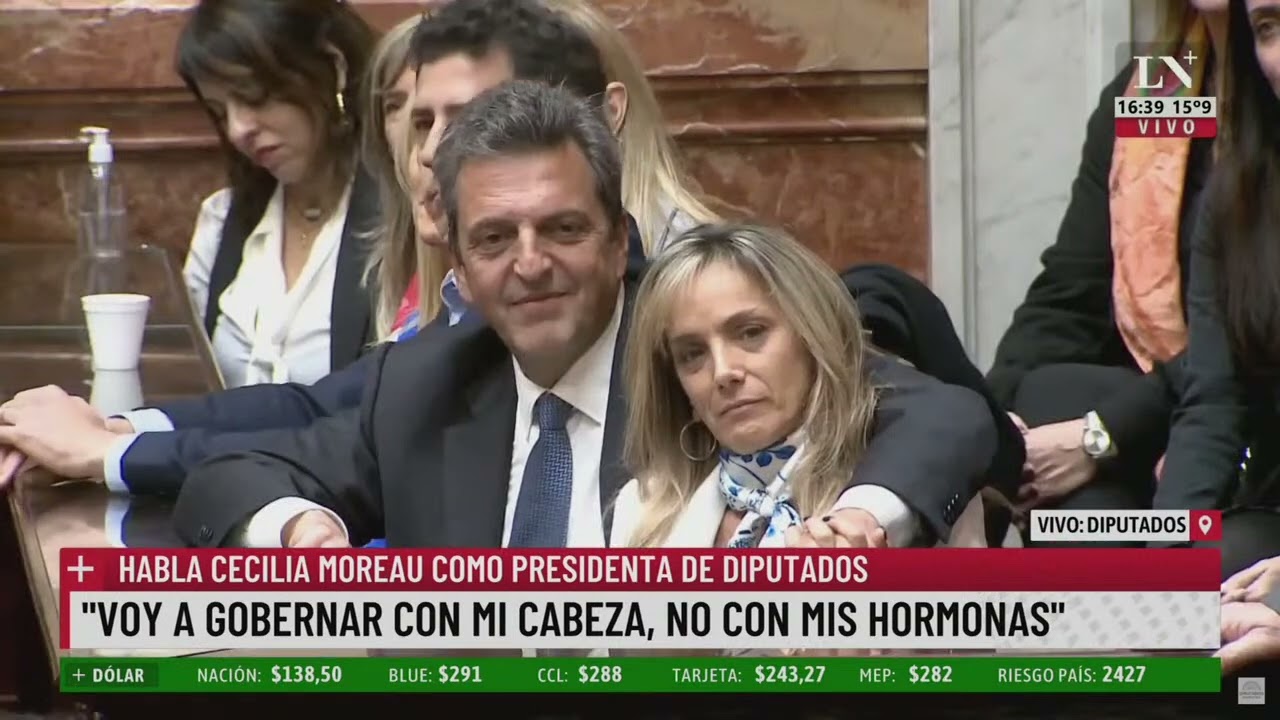 Habla Cecilia Moreau como presidente de Diputados: 