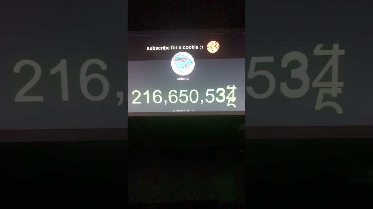 @MrBeast hit 216,650,000 subs #viewcount #mrbeast #trending #viral #shorts #fyp