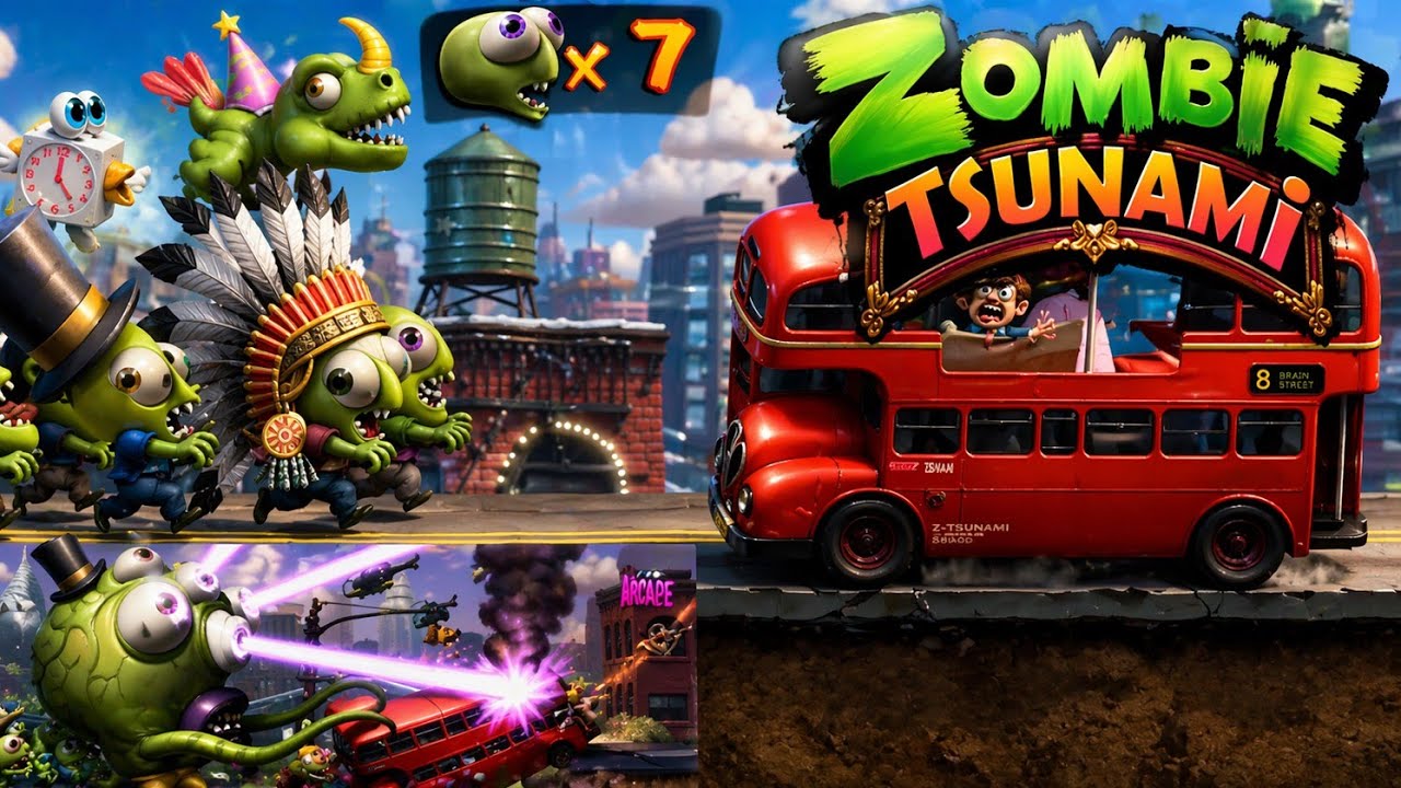 QUASE BATO O MEU RECORDE NO ZOMBIE TSUNAMI GALERA MUITA DIVERSÃO NESSE SUPER VIDEO SO VAMOS BRINCAR 