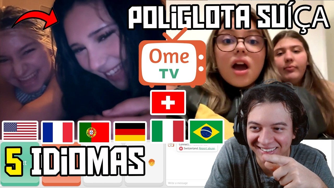 Brasileiro POLIGLOTA Encontra Suíça Poliglota (Ela Ficou CHOCADA) - Poliglota no Omegle