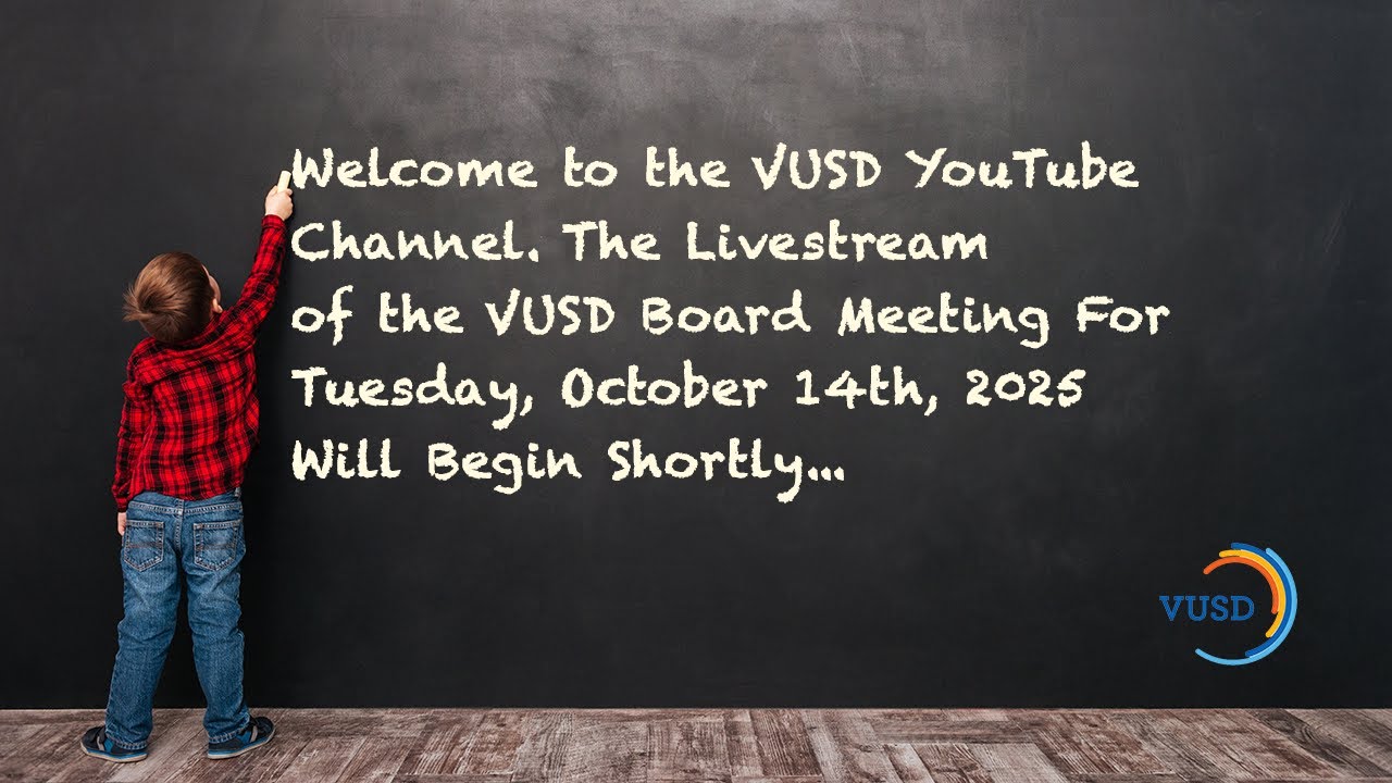 VUSD School Board Meeting October 14, 2025