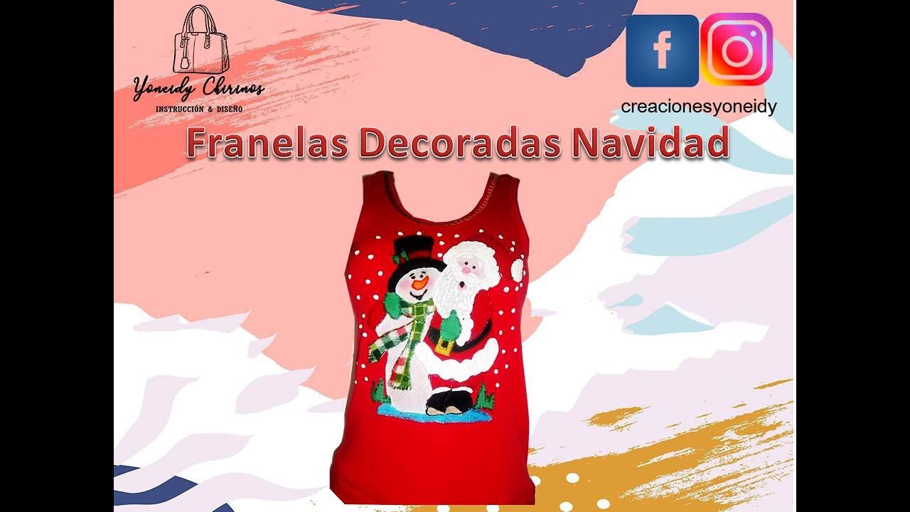 Franelas Decoradas para Navidad .(4/4)