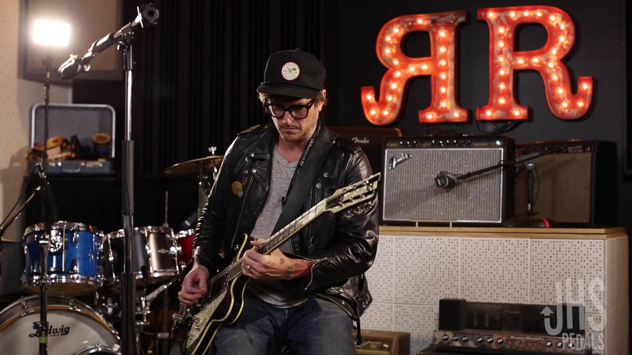 Педали JHS, рубиново-красные... Педаль овердрайва Butch Walker Signature 2-в-1
