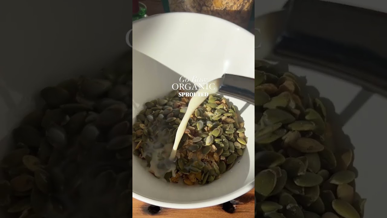 Healthy Cereal Bowl #cereal #pumpkinseeds #healthyrecipes #goraw