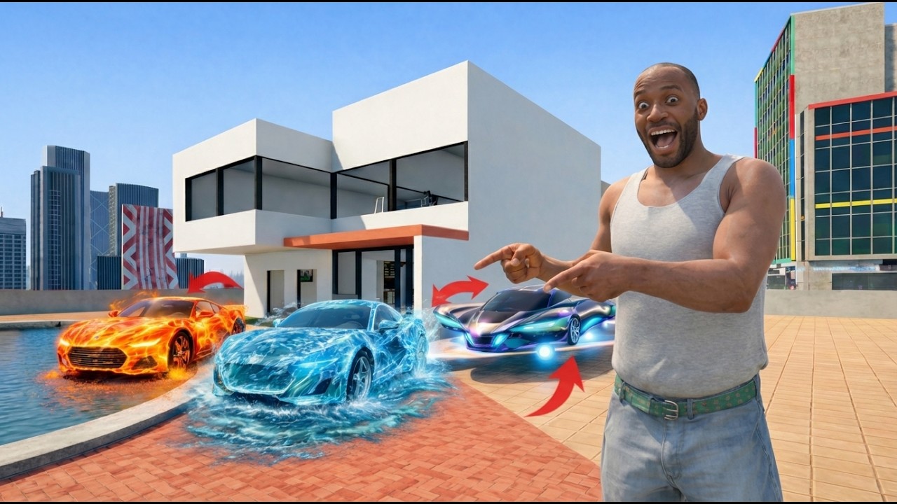 FRANKLIN Collecting RAREST ELEMENTAL CARS in Indian Bikes Driving 3D