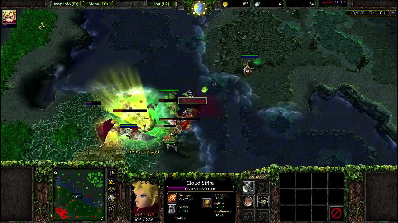 WC3 - DOTA FUN Mode - Cloud Strife