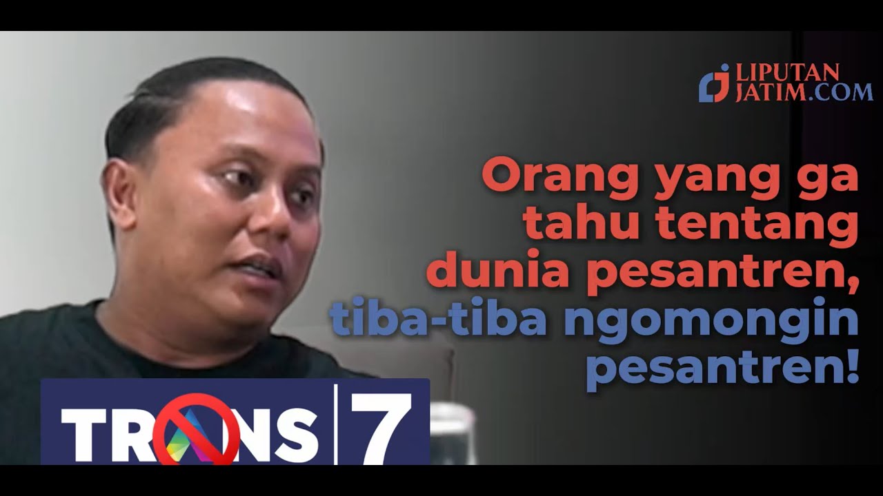 SANTRI BICARA!! Multazamudz Dzikri DPRD Jatim Jawab Sorotan Trans7 tentang Pesantren