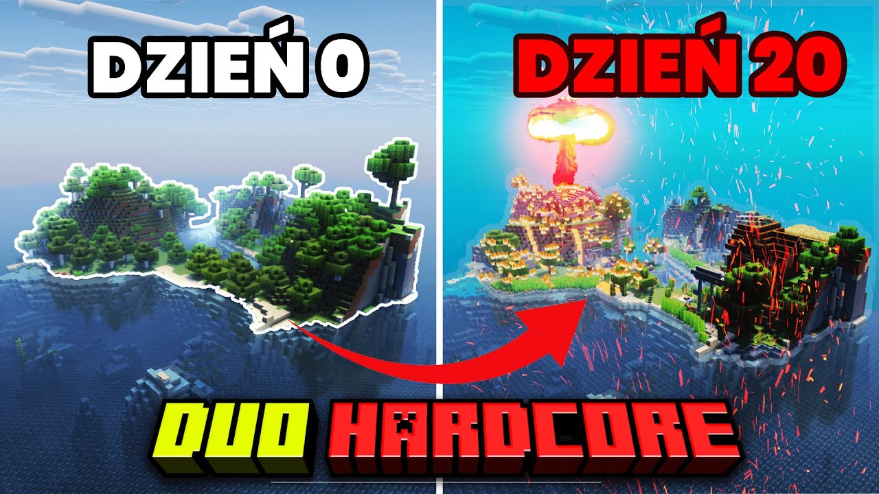 PRZETRWALIŚMY 20 DNI w MINECRAFT na BEZLUDNEJ WYSPIE #1
