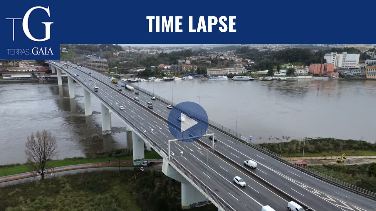 TIME-LAPSE | VERIFIQUE COMO SE ENCONTRA AS MARGENS DO RIO DOURO EM GAIA