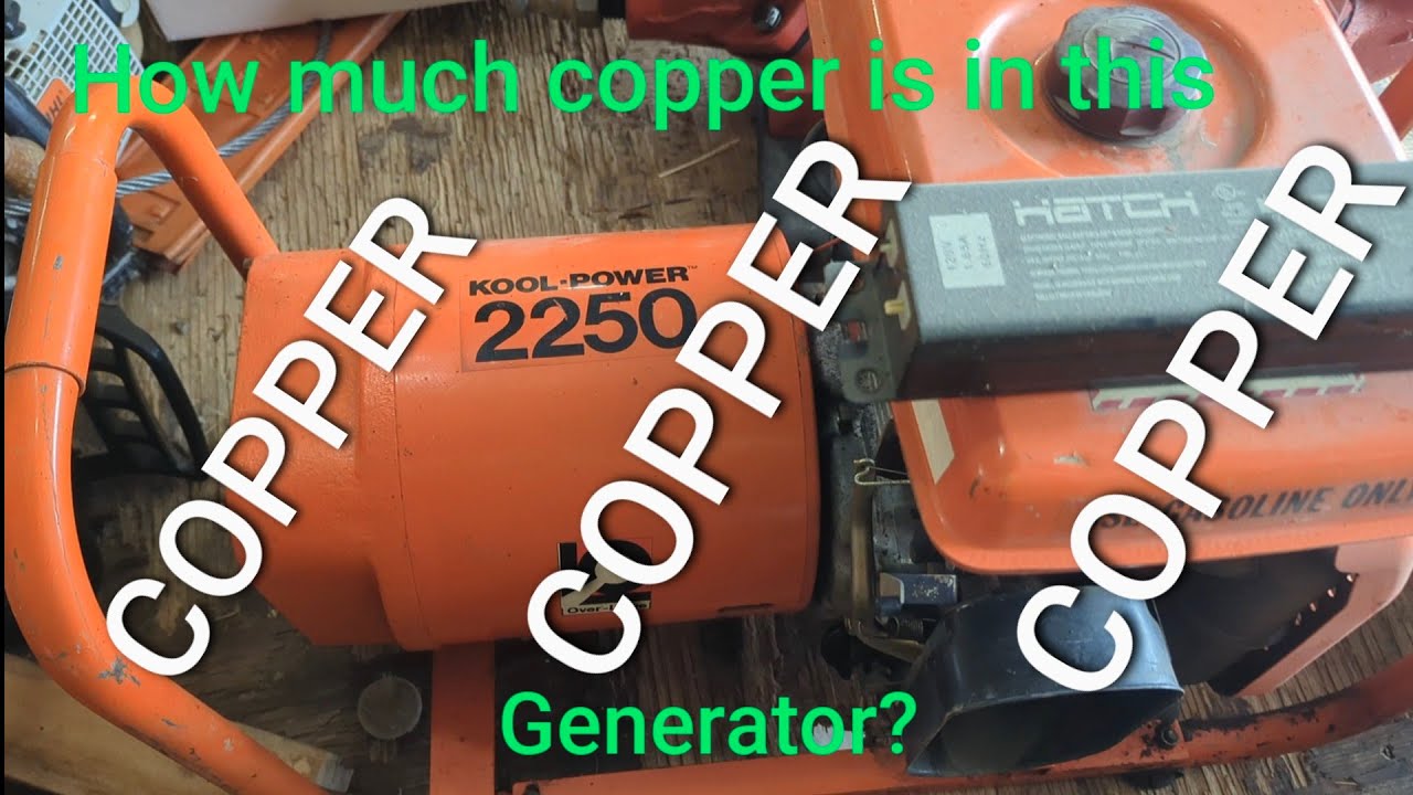 Scrapping a gas generator