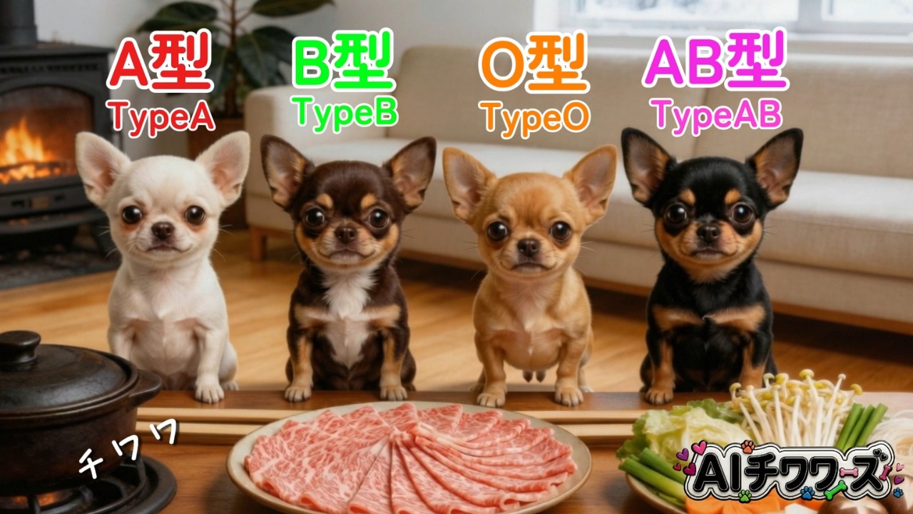 【血液型あるある】AIチワワのしゃぶしゃぶの食べ方