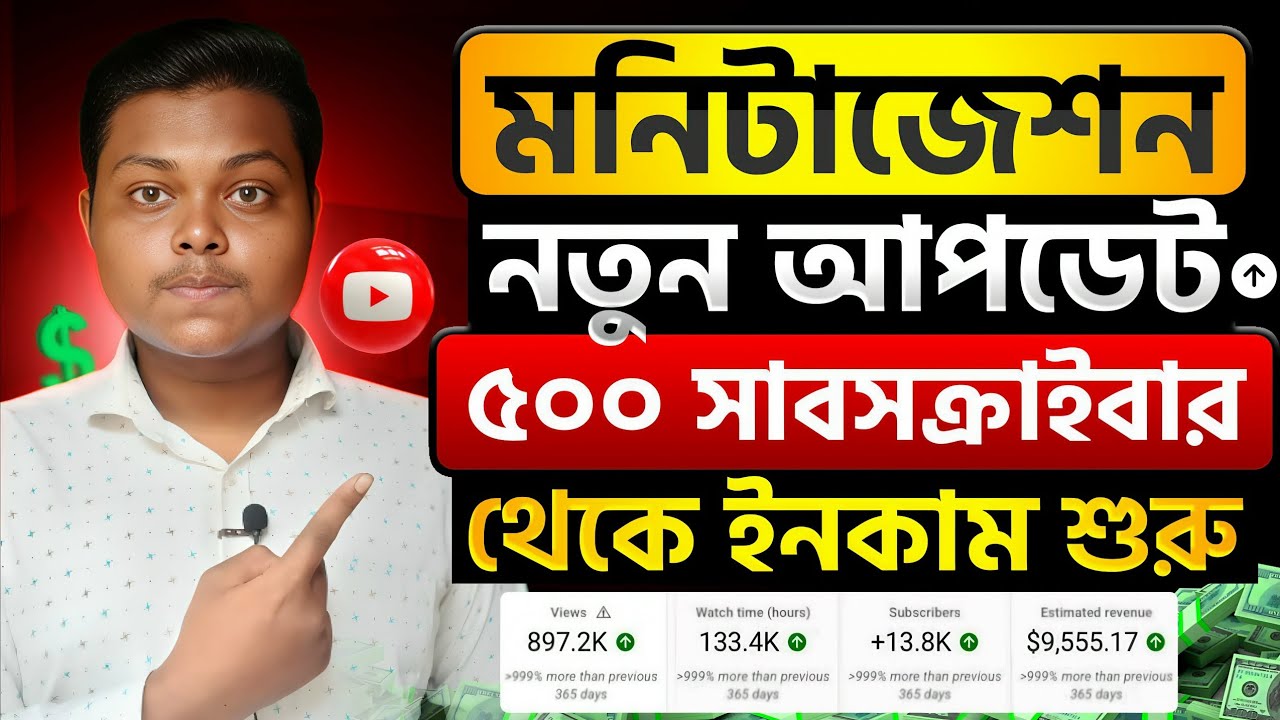 মনিটাইজেশন নতুন আপডেট🔥YouTube Monetization New Update 2026 | How To Monetize YouTube Channel