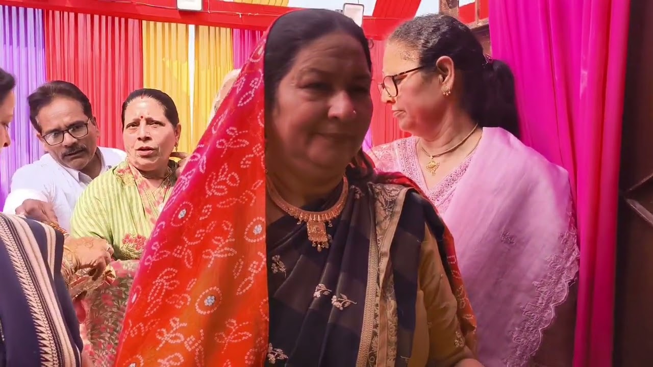 मामाजी भात लाये और भाभी ने पूजा चाक 🤍 | Nikki didi ki shadhi ♥️ | Indian Wedding Rituals ✨
