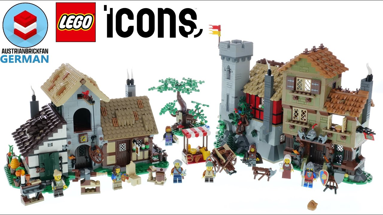 LEGO Icons 10332 Mittelalterlicher Stadtplatz – LEGO Speed Build Review