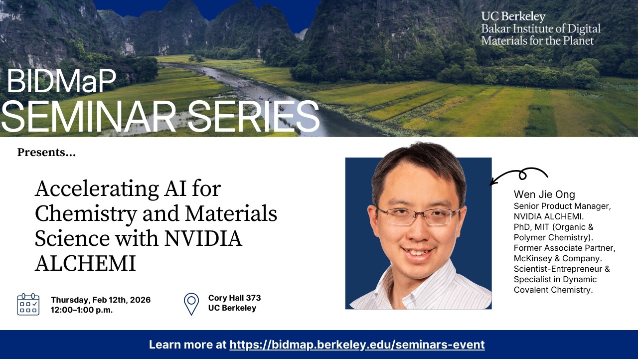 Wen Jie Ong: Accelerating Chemistry and Materials Innovation with NVIDIA ALCHEMI
