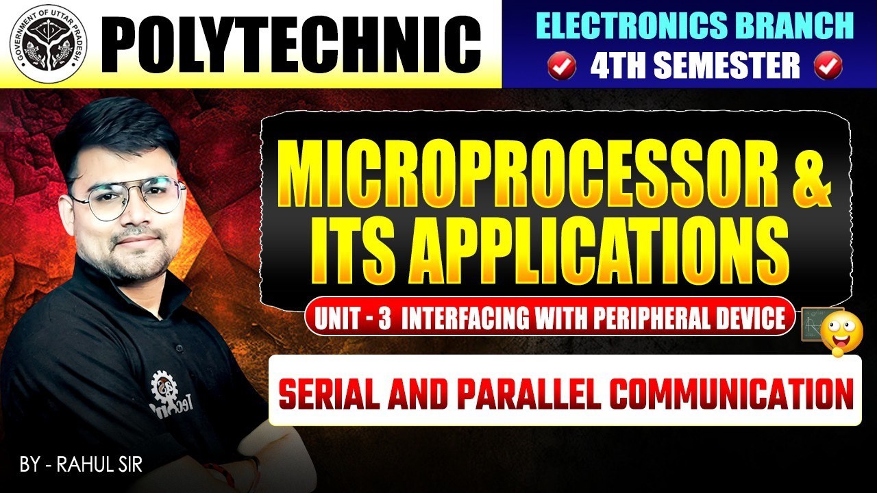 Microprocessor & Its Applications | Sensor Interfacing, Serial and Parallel communication | UNIT-3 |