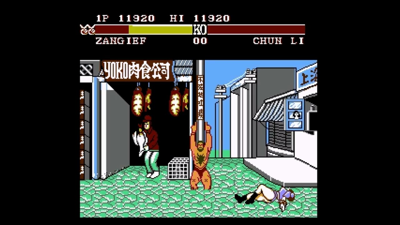 Видеопрохождение и обзор Street Fighter II(Уличный боец 2)Nes,Dendy