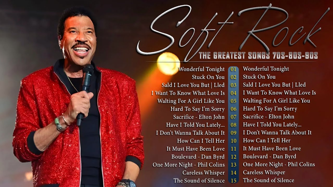 Lionel Richie, Phil Collins, Elton John, Bee Gees, Eagles, Foreigner🎶Old Love Songs 70s,80s,90s