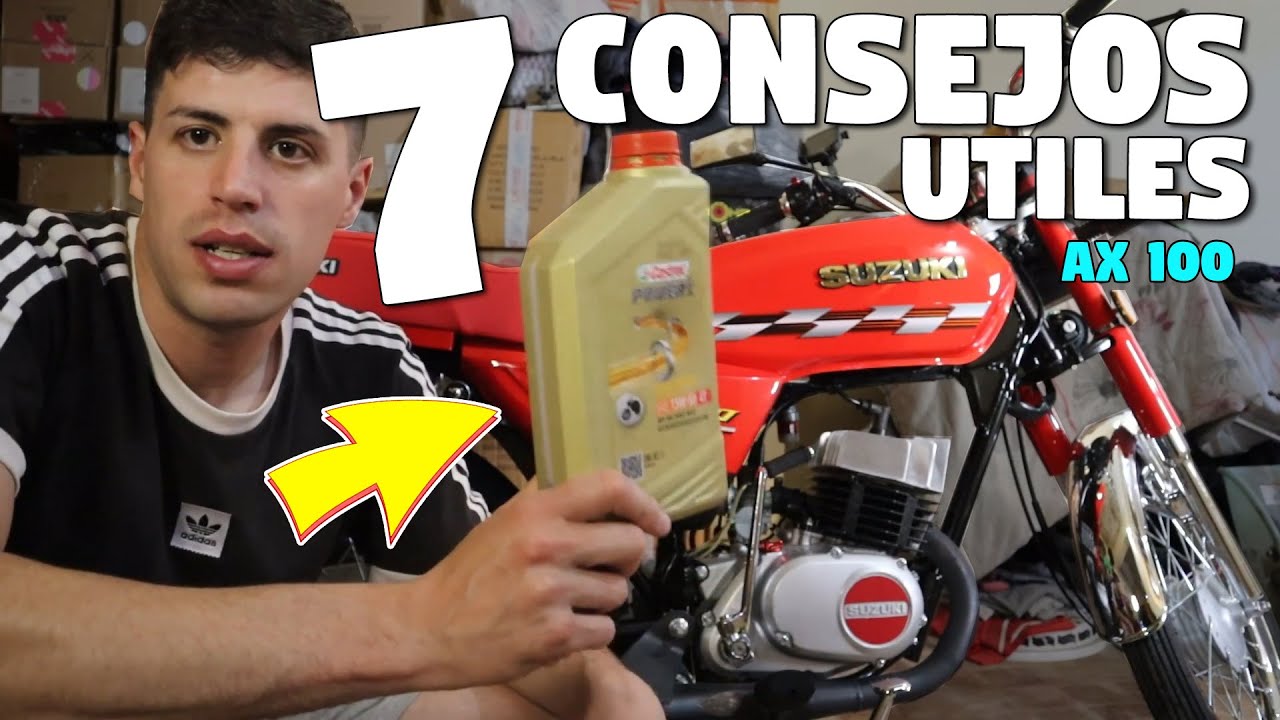 SUZUKI AX100 - 7 CONSEJOS UTILES para los que tengan esta MOTO (Parte 2)