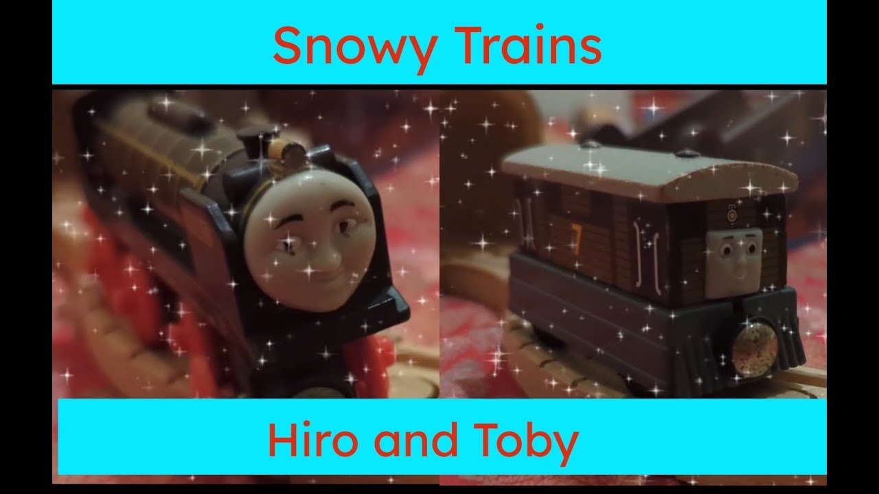 Snowy Trains Hiro and Toby Thomas With Annie and Clarabel Winter Engines