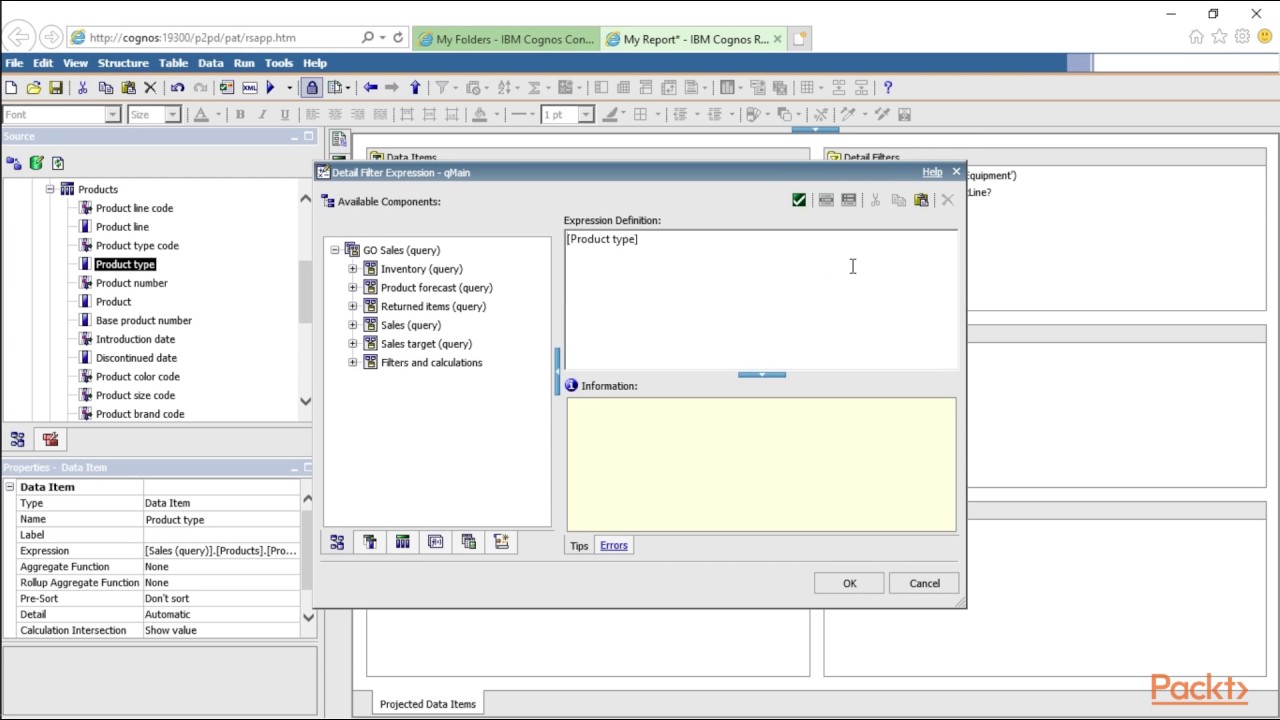 IBM Cognos Report Studio : Prompt Pages | packtpub.com
