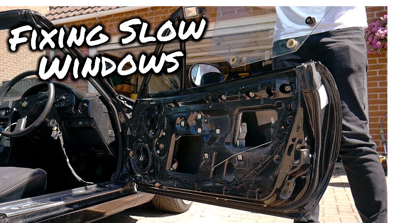 Fixing Slow Windows - Two Minute Tutorial | Mazda Miata MX5 Mk1