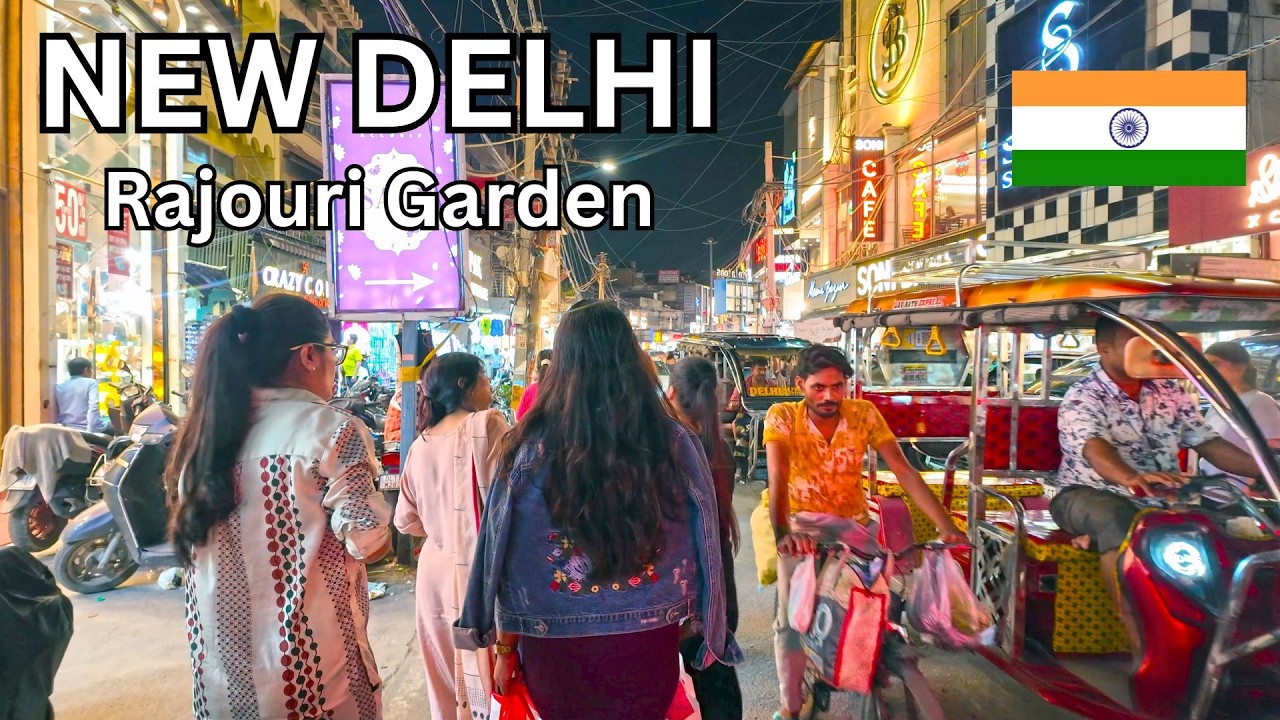 Rajouri Garden Market, New Delhi 🇮🇳 | Inside Delhi&rsquo;s Busy Shopping Streets (4K Walking Tour 2026)