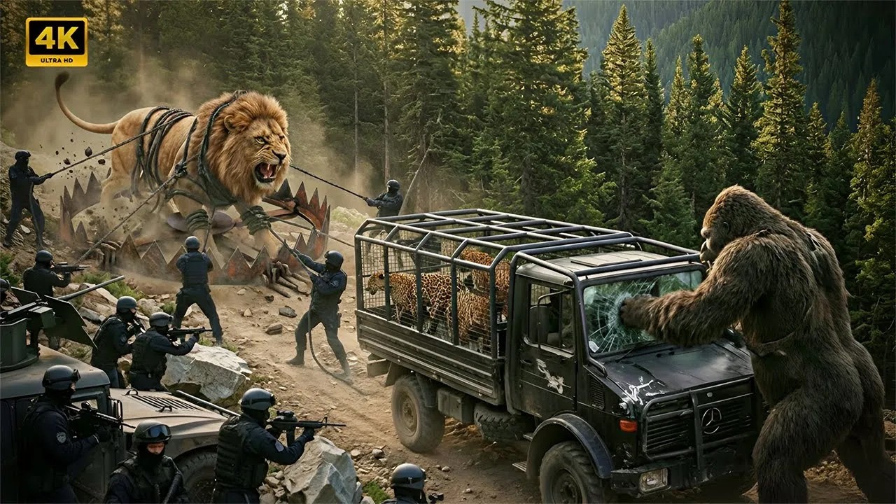 King Kong & Simba Lion vs Poachers 😱 | Traps Destroyed on Skull Island | Epic Battle | part 02