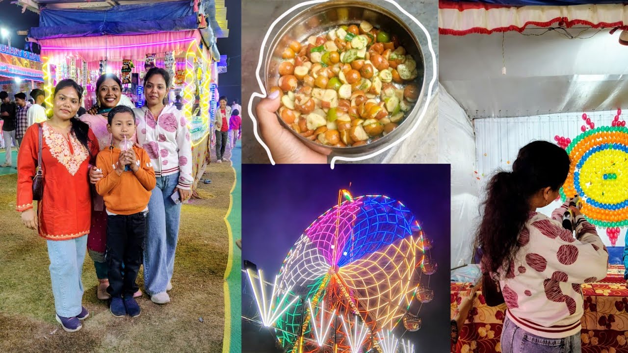 Just a normal day in my village and I loved every second🌿সন্ধ্যায় গ্রামের মেলা আর কুল মাখা খাওয়া 🫶