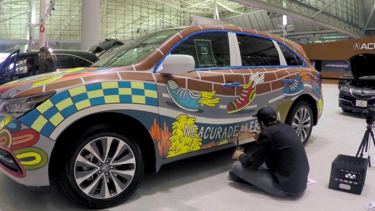 2016 Acura MDX Live Art Timelapse - Sunnyside Acura Nashua, NH