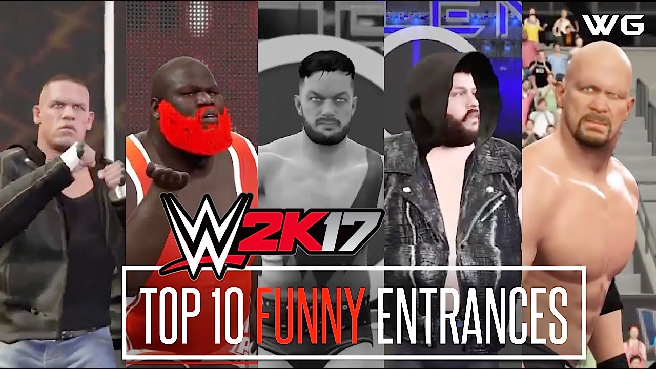 WWE 2K17 Top 10 Funniest Entrances ''GIMMICK SWAP'' Part 7 Ft Stone Cold Finn Balor etc PS4