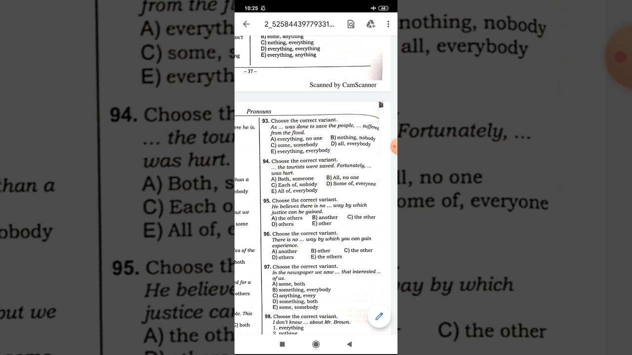 Toplu- Negative Pronouns. Defining Pronouns.İndefinite Pronouns.  71-147 izahı