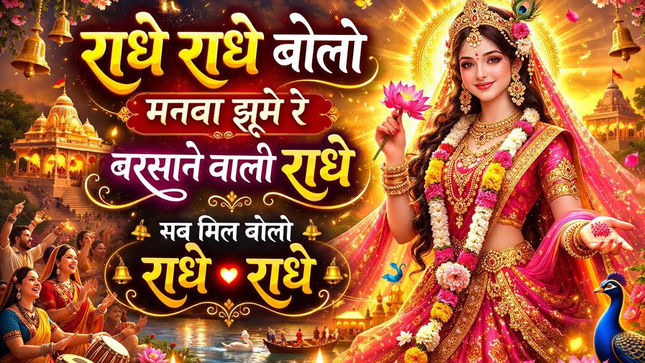 राधे राधे बोलो मनवा झूमे रे 🙏 | Radhe Radhe Kirtan | Barsane Wali Radhe | Radha Rani Bhajan