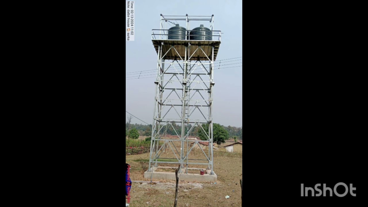 solar Dual pump civil structure fitting work