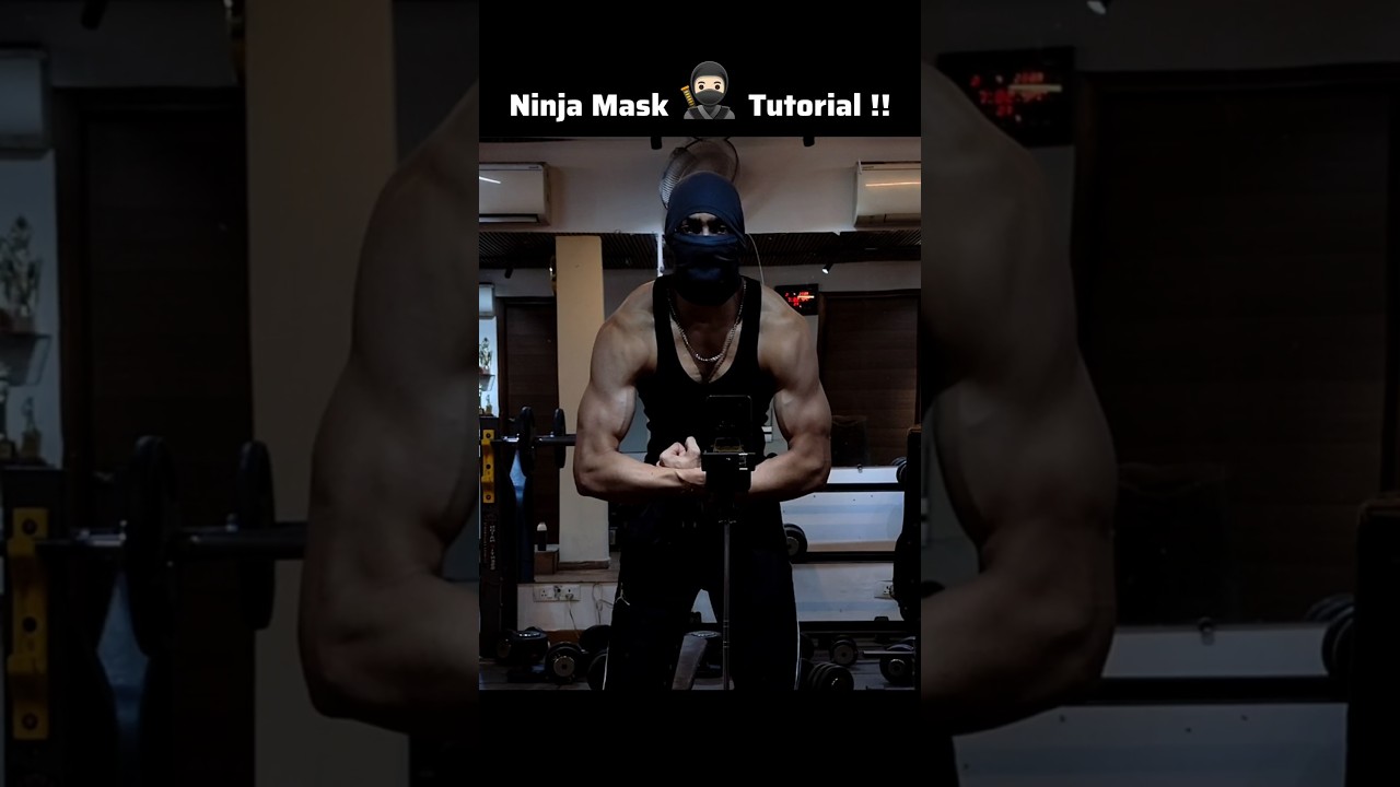 Ninja Mask Tutorial 🥷🏻 #shorts #ninja #viral