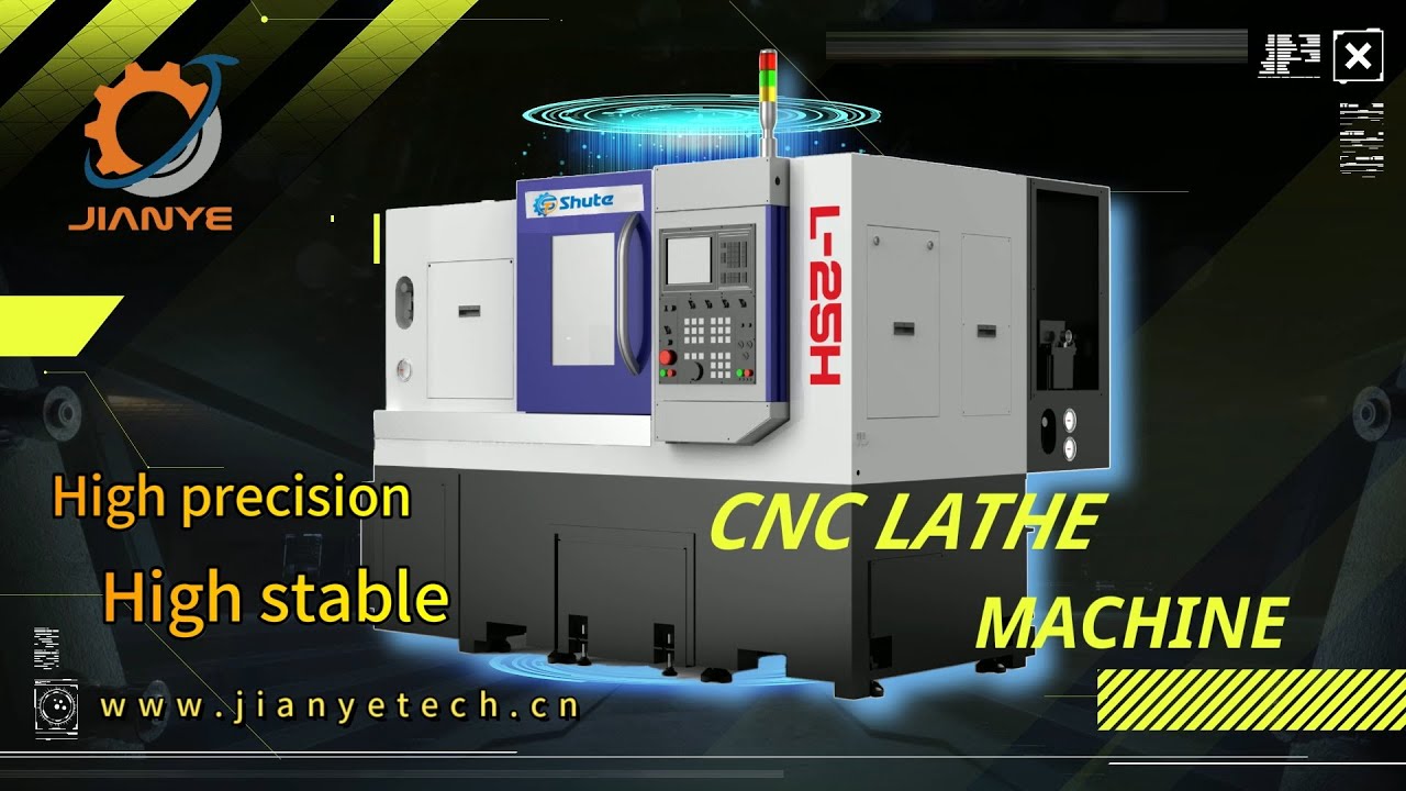 JIANYE L25H CNC Lathe equipped with servo turret to process relatively complex parts