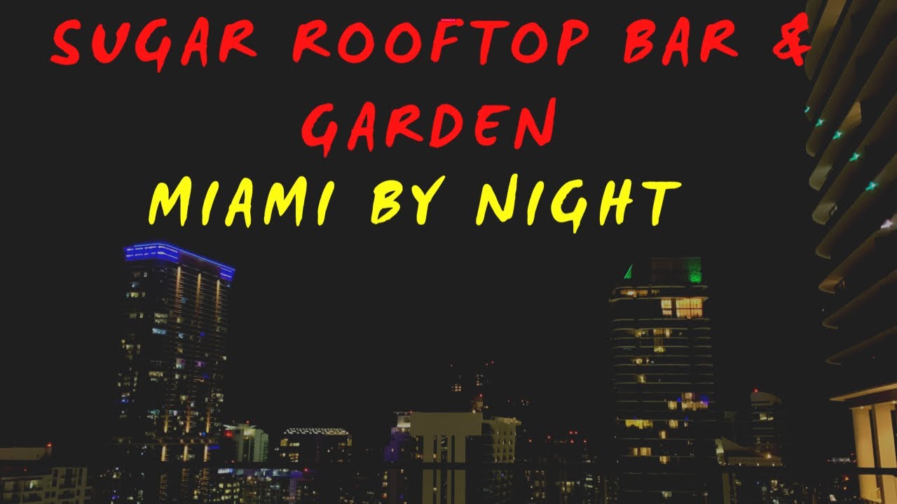 Sugar rooftop bar & garden during the happy hour and panorama