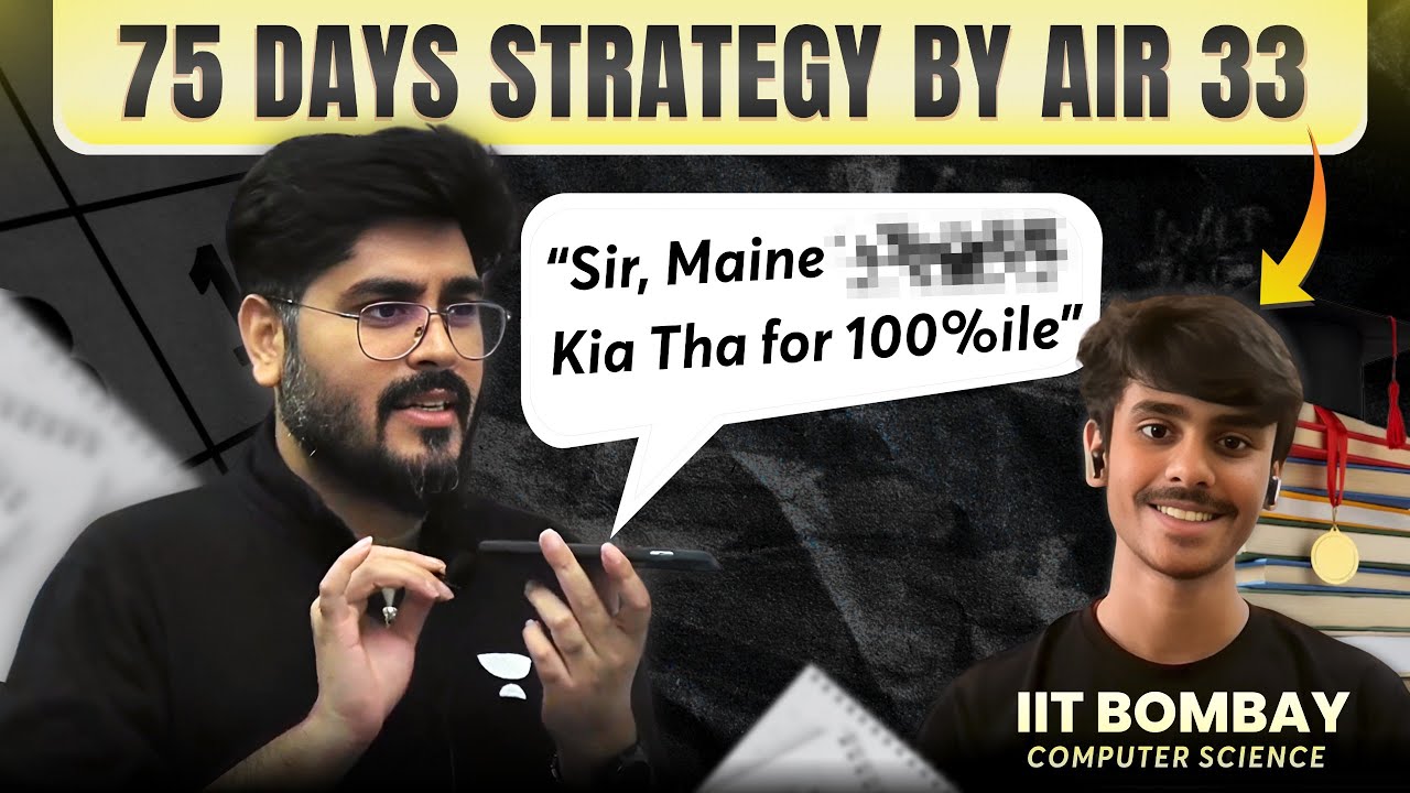 AIR 33 *LIVE ON CALL Strategy* For JEE 2026 🔥