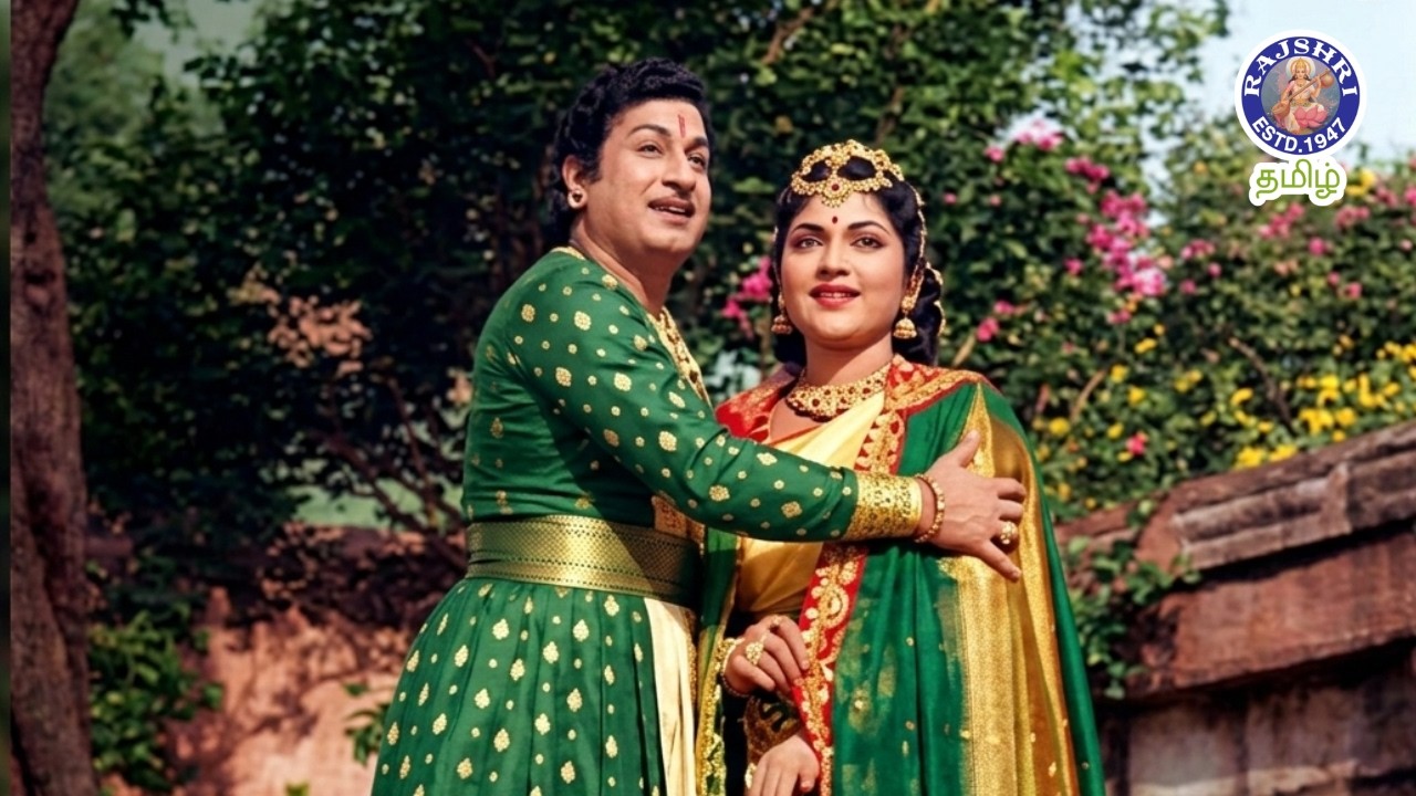 என் வாழ்நாளில் இரண்டு நிலவை இன்று தான் காண்கிறேன் | Ambikapathy Movie | Sivaji Ganesan, Bhanumathi