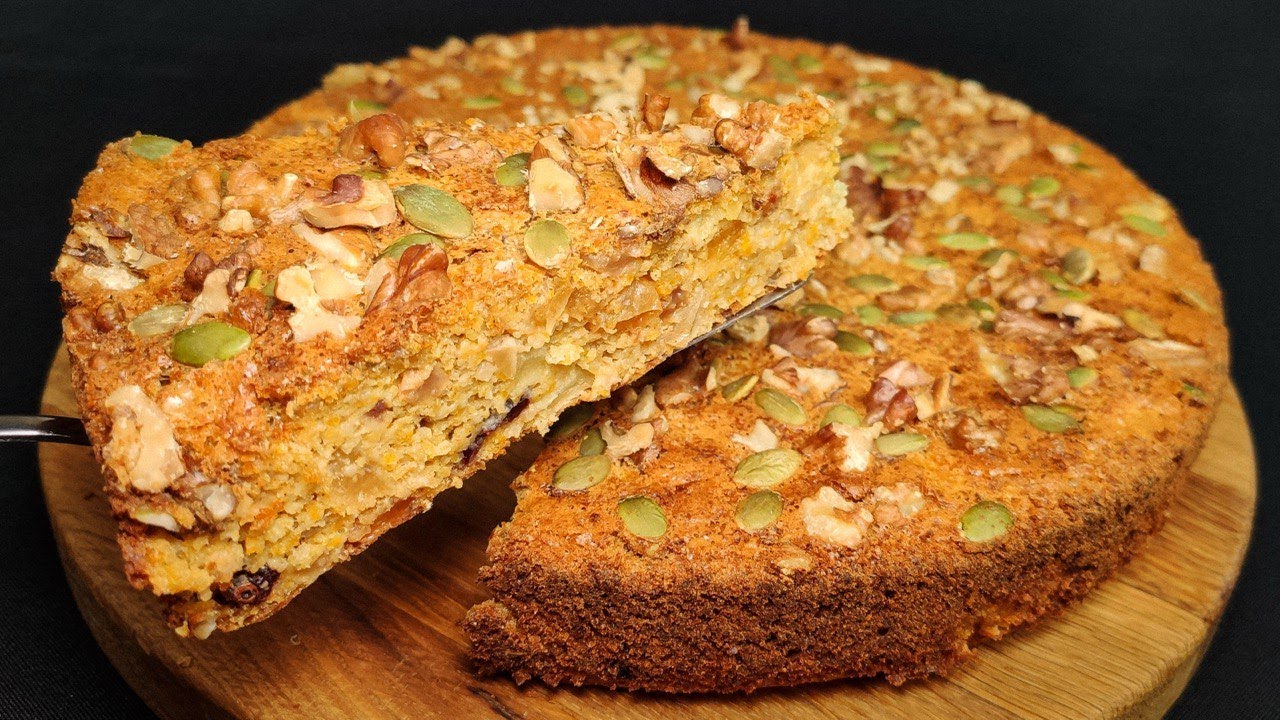 Der beste gesunde Kürbiskuchen ohne Zucker und Mehl! Gesundes glutenfreies Dessert!