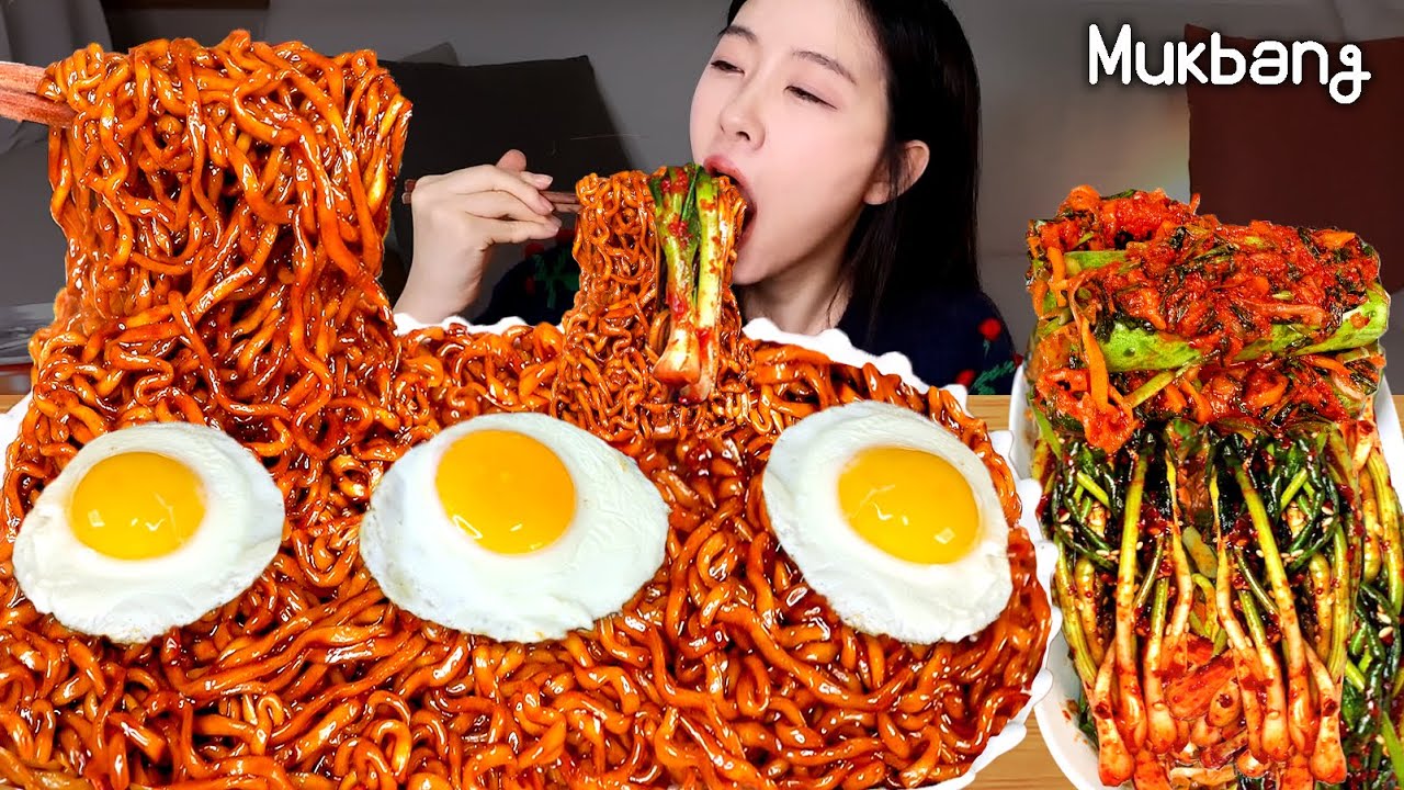 이게 그렇게 맛있다며??드디어 먹어본 불닭게티🔥&ldquo;짜파게티+불닭볶음면