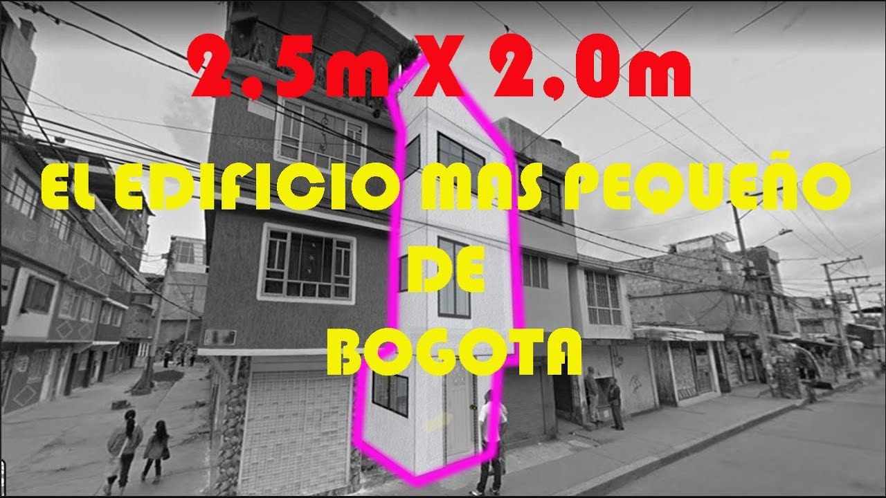 LA CASA MAS PEQUEÑA DE BOGOTA - THE SMALLST HOUSE IN BOGOTA  | 2mX2,5m| lotes de 5m2